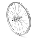 Rear Wheel 20" MTB Freewheel Silver S/Wall Nutted V-Brake