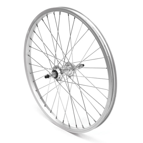 Rear Wheel 20" MTB Freewheel Silver S/Wall Nutted V-Brake