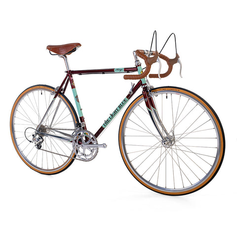 Kings RetroClassic Road bike with lugged steel Reynolds 853 tubing. The bike uses new retro styled components to give an authentic feel to modern bike.