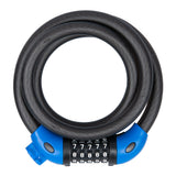 Oxford Cable Lock 12mm x 1800mm Bicycle Lock &amp; Bracket (Combination Lock Type)