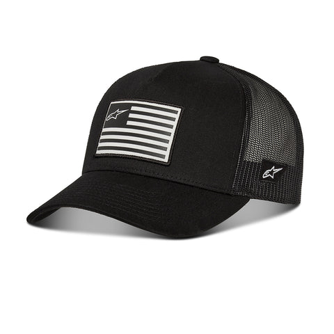 Flag Snapback Hat Military Blk