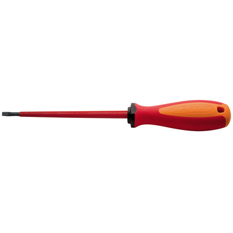 UNIOR Flat Screwdriver VDE TBI: RED 1.0 X 5.5 X 125MM