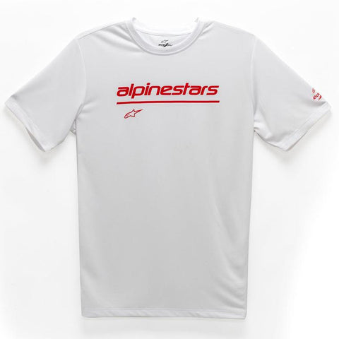 Tech Line Up Performance Tee White L