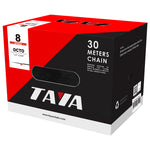 Taya Octo 7-8 Speed Chain Silver/Black 30m Workshop Roll