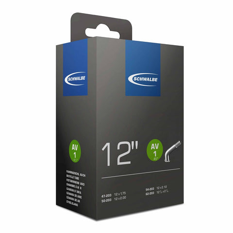 Schwalbe AV1 Inner Tube 45deg Angled Valve 12 x 1.75-2.10