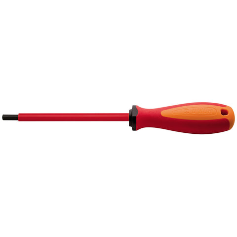 UNIOR Ball-End Hexagon Screwdriver With Insulated Blade TBI: RED 4MM