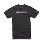 Linear Wordmark Tee Black Grey L