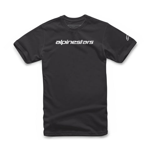 Linear Wordmark Tee Black Grey S