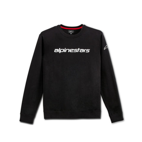 Linear Crew Fleece Black White XL