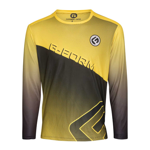 G-Form Mens LS Podium Jersey Yellow/Black L