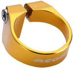 AQR212109G Acor Gold 34.9mm CNC Alloy Bolt Seat Post Clamp