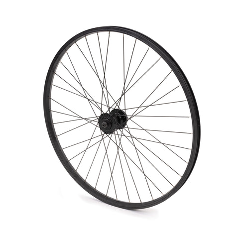 Front Wheel 26" MTB Black Double Wall Disc Only