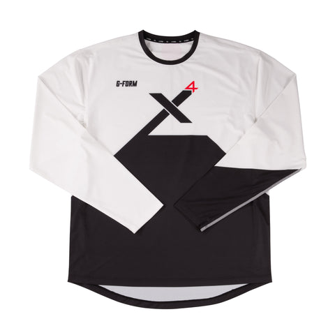 G-Form Pro-X4 L/S Bike Jersey White/Black M