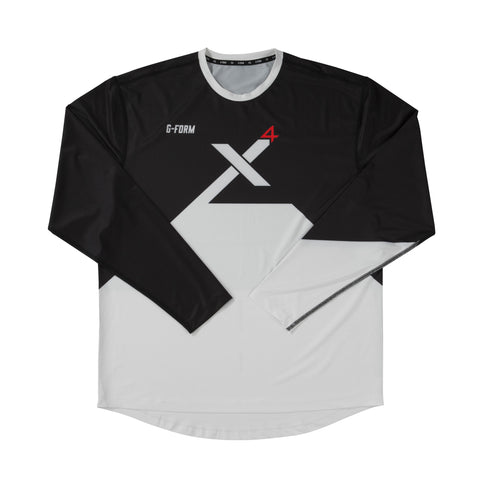G-Form Youth Pro-X4 L/S Bike Jersey Black/White S/M