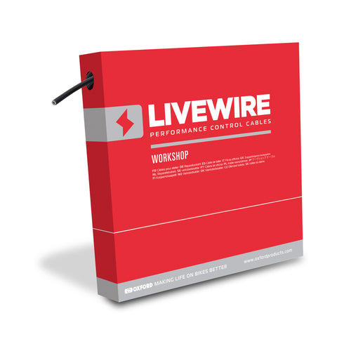 Oxford Livewire 4mm x 30m Superslic Gear Outer Cable in File Box