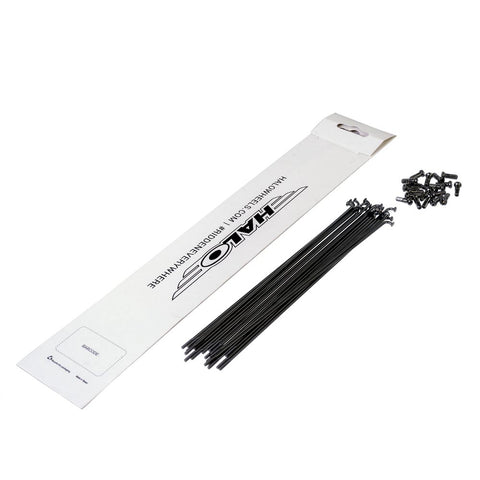 Black Spokes 20 PackBlack ED Coated Plain Gauge Spokes 20 Pack