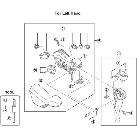 SPRE ST5703 LH bracket assy