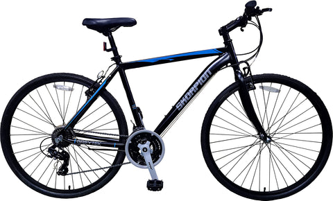 Skorpion 700c x 51cm/20" Large Gents Hybrid Bicycle Black