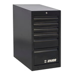 UNIOR NARROW DRAWER CABINET-6 DRAWERS: BLACK 475 X 650 X 870MM