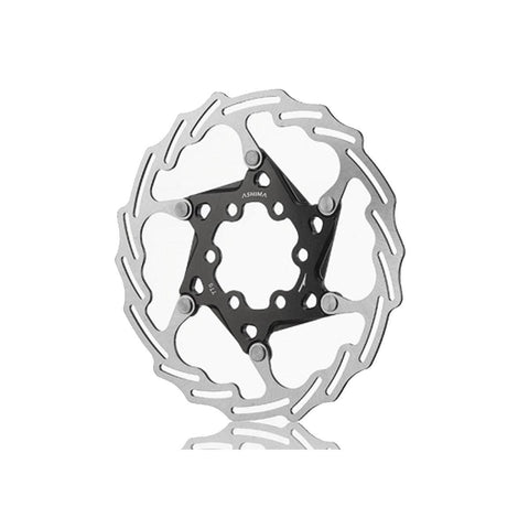 Ashima 2-Piece Lightweight Rotor ARO-18 (includes 6x alloy rotor bolts): BLACK 180MM
