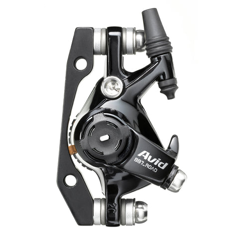 AVID BB7 - ROAD - S - BLACK ANO - 160MM HS1 ROTOR (FRONT OR REAR-INCLUDES IS BRACKETS STAINLESS CPS & ROTOR BOLTS): BLACK 160MM