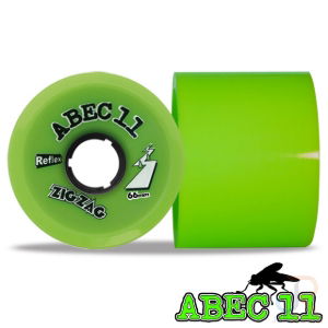 ABEC 11 - REFLEX ZIGZAGS - LIME - 66/80A - Set 4