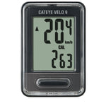 CatEye Velo 9 Wired Cycle Computer: BLACK