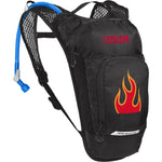 CamelBak Kids' Mini M.U.L.E. Hydration Pack 3L with 1.5L Reservoir: BLACK/FLAMES 3L