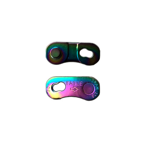 SRAM EAGLE POWERLOCK CHAIN CONNECTOR 12-SPEED (4 PCS) - RAINBOW: RAINBOW 12 SPEED