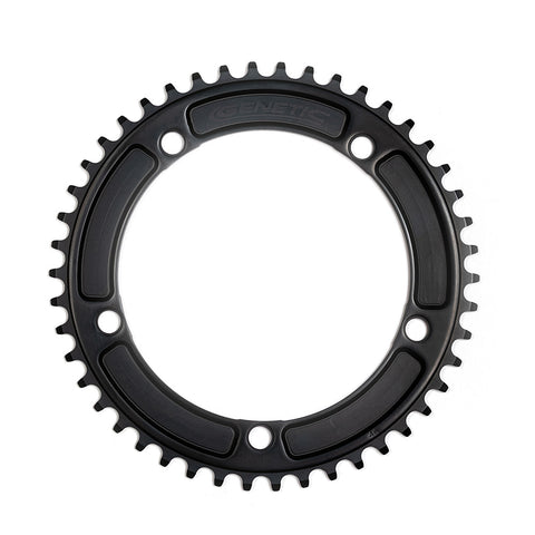 Tibia Track Chainrings1/2 x 1/8" teeth. Black, Red or Gold