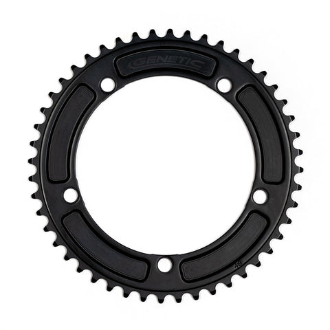 Tibia Track Chainrings1/2 x 1/8" teeth. Black, Red or Gold