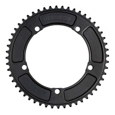 Tibia Track Chainrings1/2 x 1/8" teeth. Black, Red or Gold