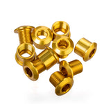 Alloy Chainring BoltsAnodised colours.(1/3 the weight of Steel.)