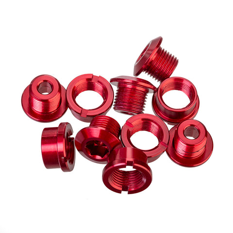 Alloy Chainring BoltsAnodised colours.(1/3 the weight of Steel.)