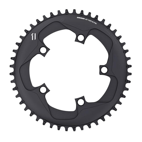 SRAM CHAIN RING X-SYNC 11 SPEED 110 BB30 OR GXP: ARGON GREY 11SPD 46T