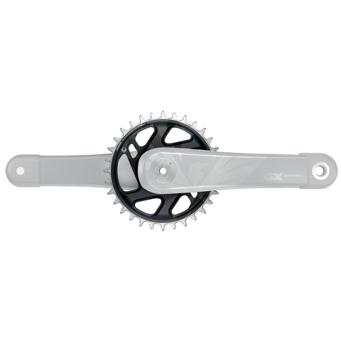 Chain Ring X-SYNC 2 Direct Mount 6mm Offset Eagle Cold Forged (finish of GX Eagle C1 matches crank arms): LUNAR GREY 34T