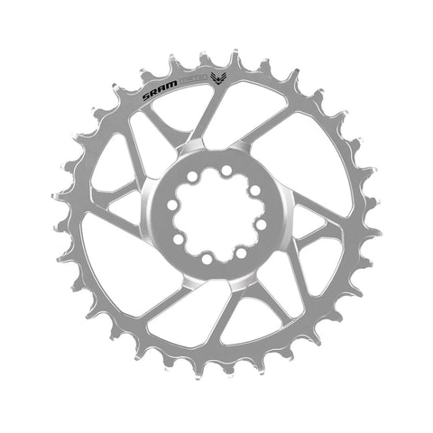 SRAM Chain Ring T-Type Eagle Steel Direct Mount 3mm Offset Eagle (Including 8 Bolts) Silver - Eagle 90: SILVER 32T