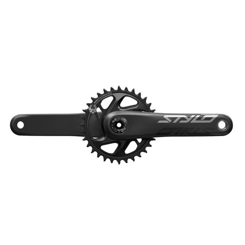 TRUVATIV CRANK STYLO CARBON EAGLE DUB 12S 175 W DIRECT MOUNT32T X-SYNC 2 CHAINRING BLACK (DUB CUPS/BEARINGS NOT INCLUDED): BLACK 175MM