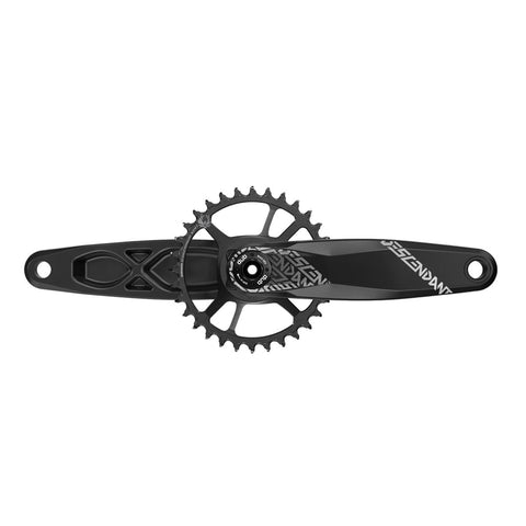 TRUVATIV CRANK DESCENDANT 6K ALUMINUM EAGLE DUB 12S 175 W DIRECT MOUNT 32T X-SYNC 2 CHAINRING BLACK (DUB CUPS/BEARINGS NOT INCLUDED): BLACK 175MM