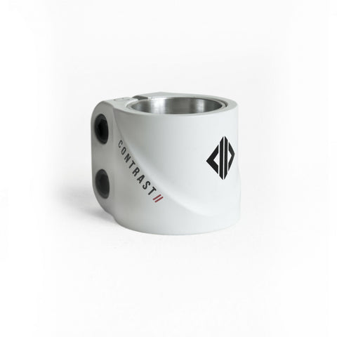 Contrast 2 Double Clamp - White