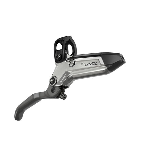 SRAM Disc Brake Level Ultimate Stealth 4 Piston - Carbon Lever, Ti Hardware, Reach Adj, Rear Hose (Includes MMX Clamp, Rotor/Bracket Sold Separately) C1: CLEAR ANO 2000MM