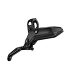 SRAM DISC BRAKE LEVEL SILVER STEALTH 4 PISTON -  ALUMINUM LEVER, STAINLESS HARDWARE, REACH ADJ, FRONT HOSE (INCLUDES MMX CLAMP, ROTOR/BRACKET SOLD SEPARATELY) C1: BLACK ANO 950MM