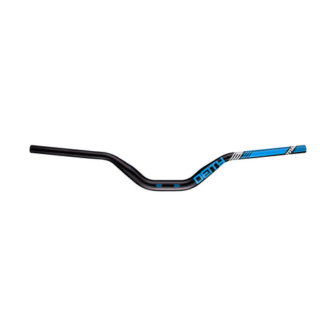 DEITY HIGHSIDE 760 Aluminium Handlebar 31.8mm Bore, 80mm Rise: BLUE 760MM