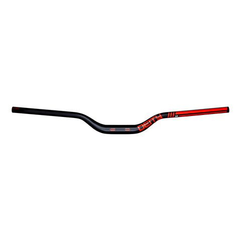 DEITY HIGHSIDE 800 Aluminium Handlebar 35mm Bore, 50mm Rise: RED 800MM