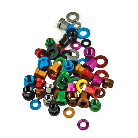 DMR - Nutz Set for 1 Wheel - 3/8 - 10mm - Purple