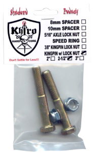 KHIRO DIAMOND KINGPIN SET 2.5" - GRADE 8 ZINC