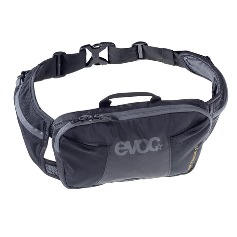 EVOC Hip Pouch 1L 2025: BLACK 2025 ONE SIZE