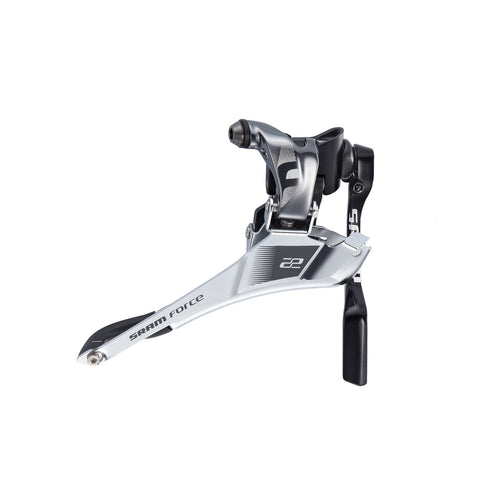 SRAM FORCE22 FRONT DERAILLEUR YAW BRAZE-ON WITH CHAIN SPOTTER: