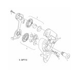 Sram Spare - Rear Derailleur Pulley Kit 2004 X9, 9.0SL / 2003 9.0: