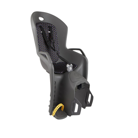 Hamax Amiga Pannier Rack Mounted Child Bike Seat 2022: DARK GREY